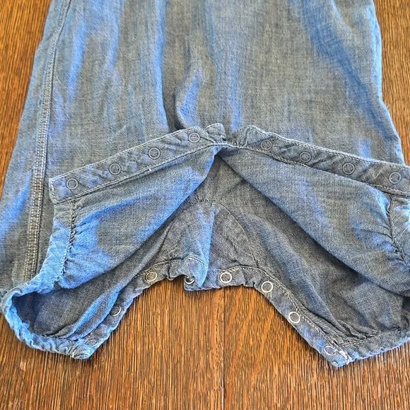 Ralph Lauren, Baby Girl Chambray Shortall, Size 3 Months - Picture 12 of 14